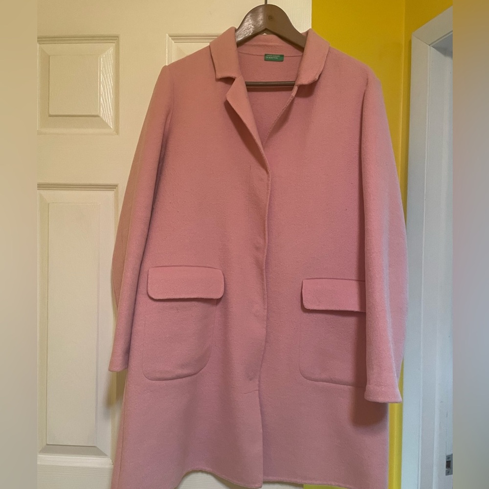 United Colors Of Benetton Pink Lightweight Coat.  Size 10